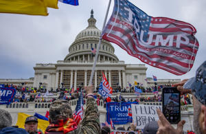 Supporters of President Donald Trump storm the U.S. Capitol on Jan. 6, 2021.