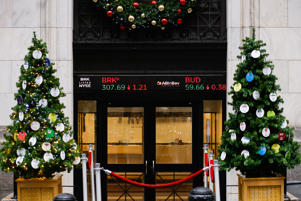 NEW YORK - JANUARY 03: Exterior view of the New York Stock Exchange on Wall Street during the first day of trading NYSE 2023 on January 03, 2023. (Photo: Kena Betancourt/VIEW Press)
