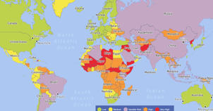 Medical risks by country.