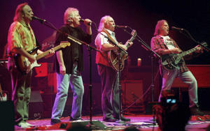 Stephen Stills, Graham Nash, David Crosby and Neil Young in February 2000. (EJ Flynn/Associated Press)