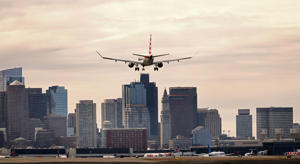 A plane landed at Logan Airport on Wednesday. Accidents are rare in the United States, but recent accidents may be a warning.