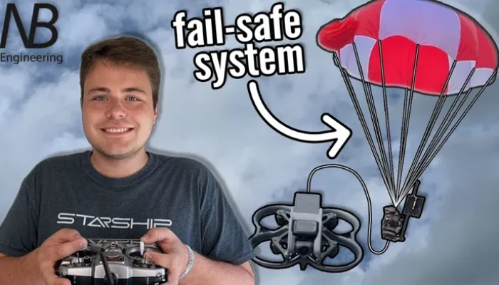 Awesome parachute system saves drones and rockets