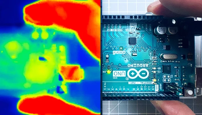 Low-cost thermal camera built using Arduino