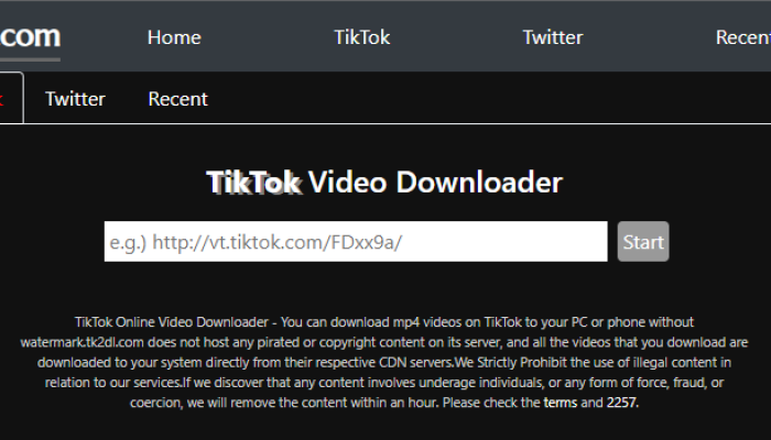 Introducing TK2DL: A Platform to Download TikTok Videos Without Watermark