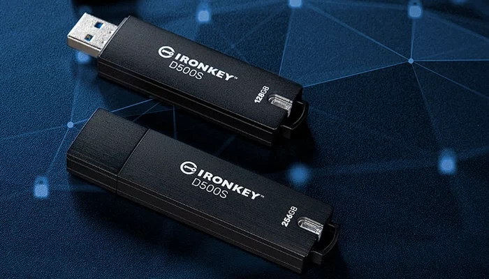 Kingston IronKey D500S hardware encrypted USB flash drive