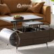 Aliving multi-functional foldout coffee table, desk and table