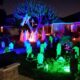 RGB light creations in Halloween decorations