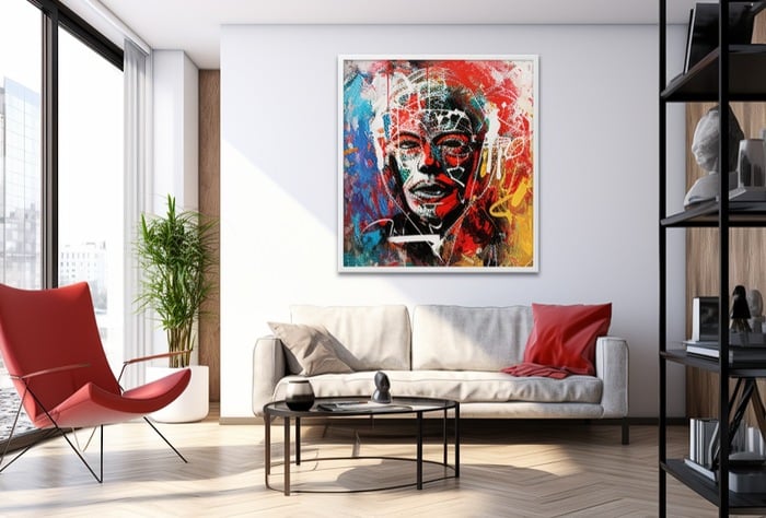 How to print AI art for interior design and home decoration