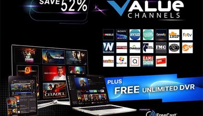 Deals: FreeCast Value Channels: 1-Yr Subscription, save 52%