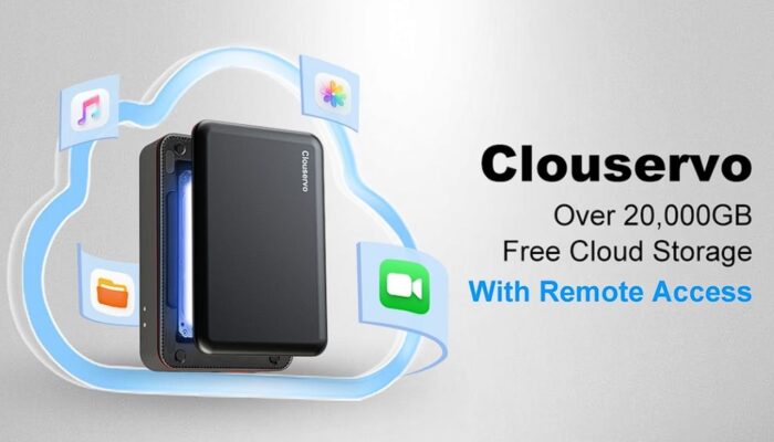 Clouservo 20TB local secure external storage with remote access