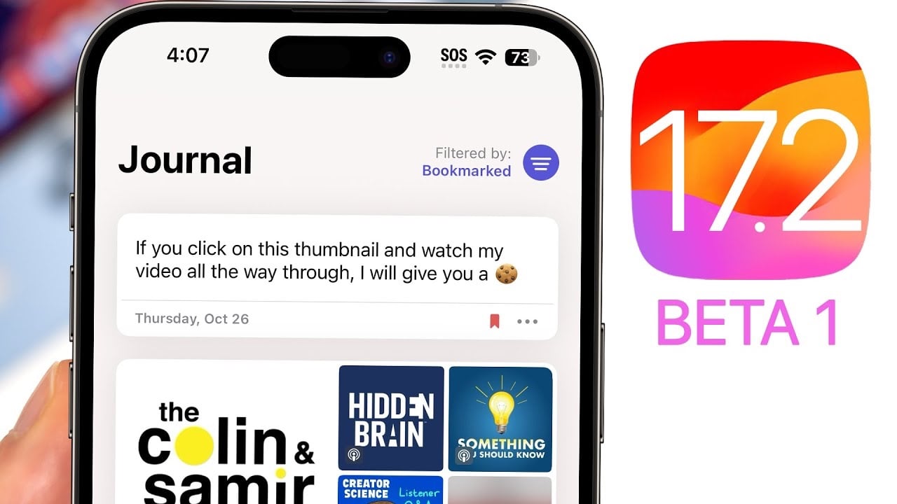 What’s new in iOS 17.2 beta 1 (Video)