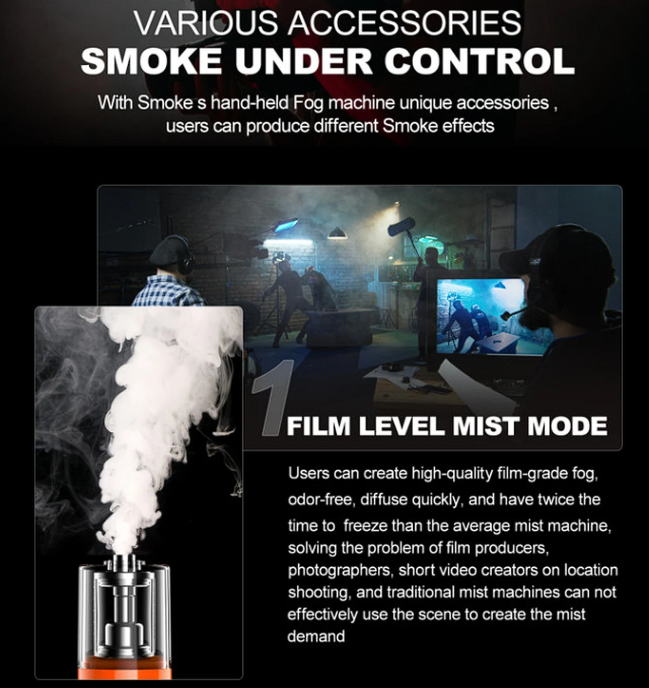 how to create film style mist and smoke effects using a fog machine