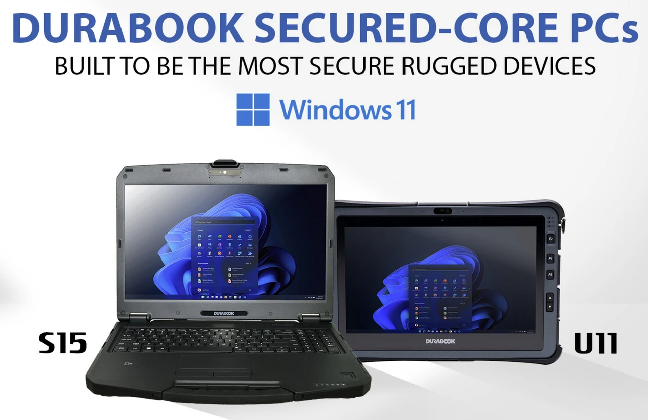 Durabook Windows 11 Secured-core mobile rugged laptops