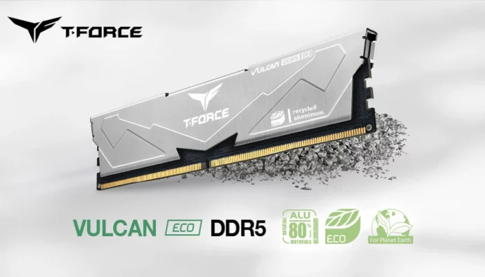 T-FORCE VULCAN ECO DDR5 desktop overclocking memory