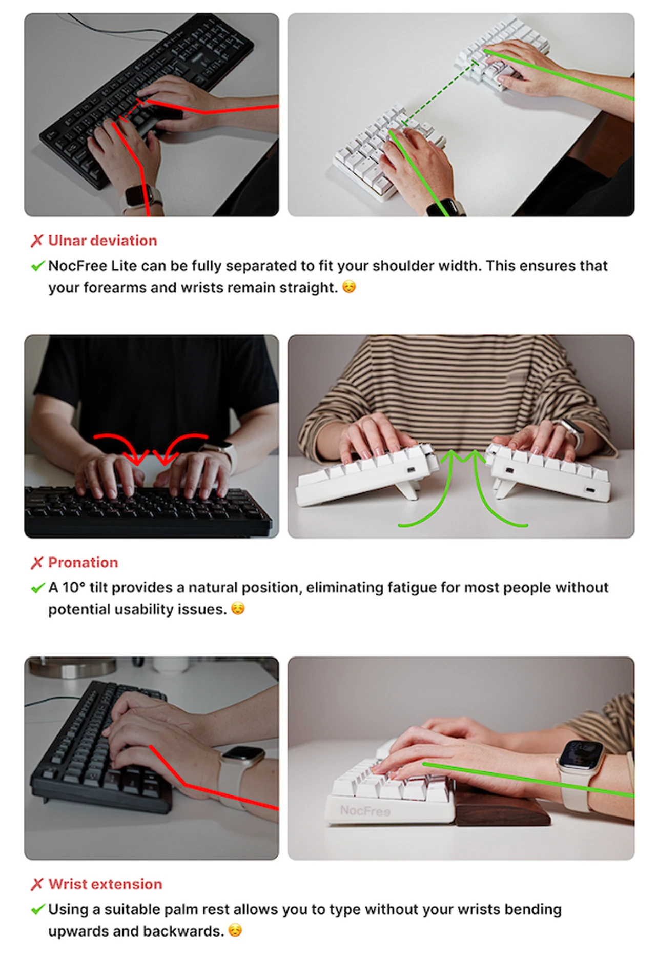 ergonomic keyboard design