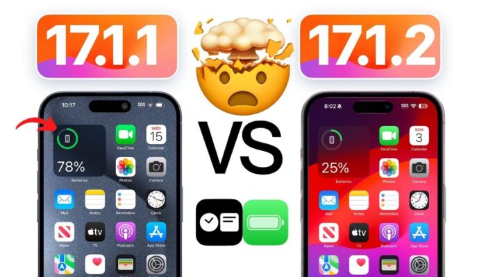 Apple’s iOS 17.1.1 vs iOS 17.1.2 (Video)