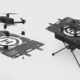 ES26W portable folding drone landing pad and wireless charger