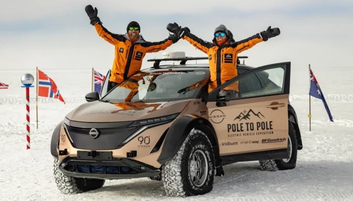 Nissan Ariya EV completes Pole to Pole challenge