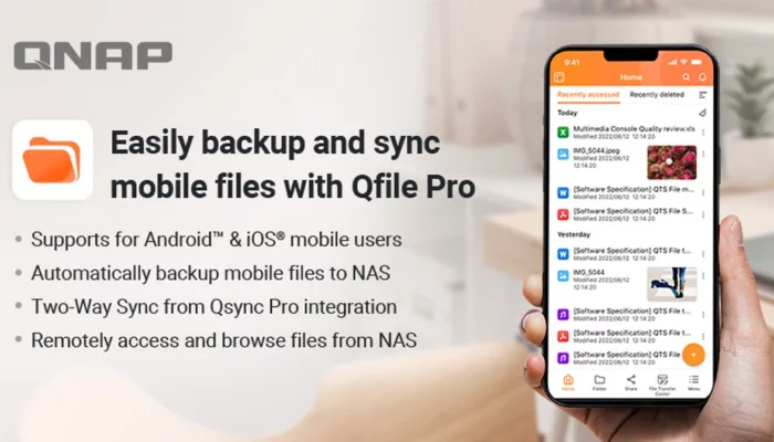 QNAP Qfile Pro mobile app receives File Sync and more