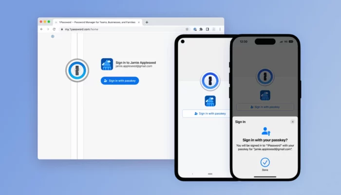 You can now unlock your 1Password account using a passkey