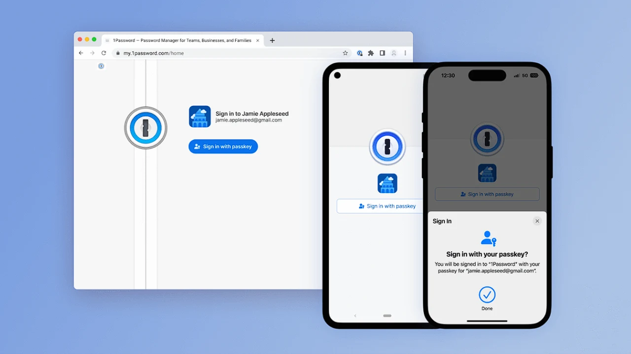 You can now unlock your 1Password account using a passkey