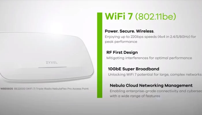 Zyxel WBE660S WiFi 7 Access Point with 10GbE