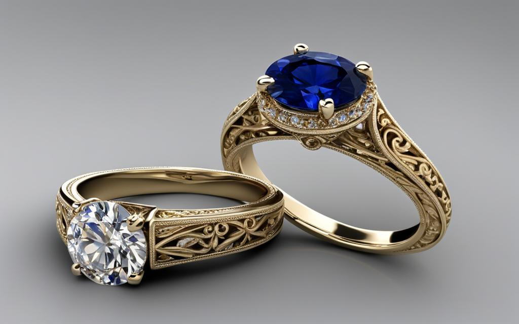 vintage sapphire engagement ring