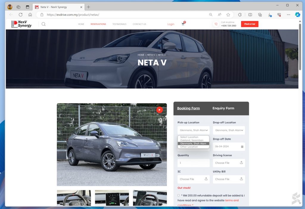 Neta V Rental Malaysia