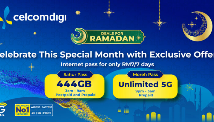 CelcomDigi offering 444GB of 5G data for RM7 this Ramadan